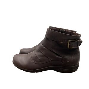 Clark’s Dark Brown Leather‎ Lace-Up Boots size 10